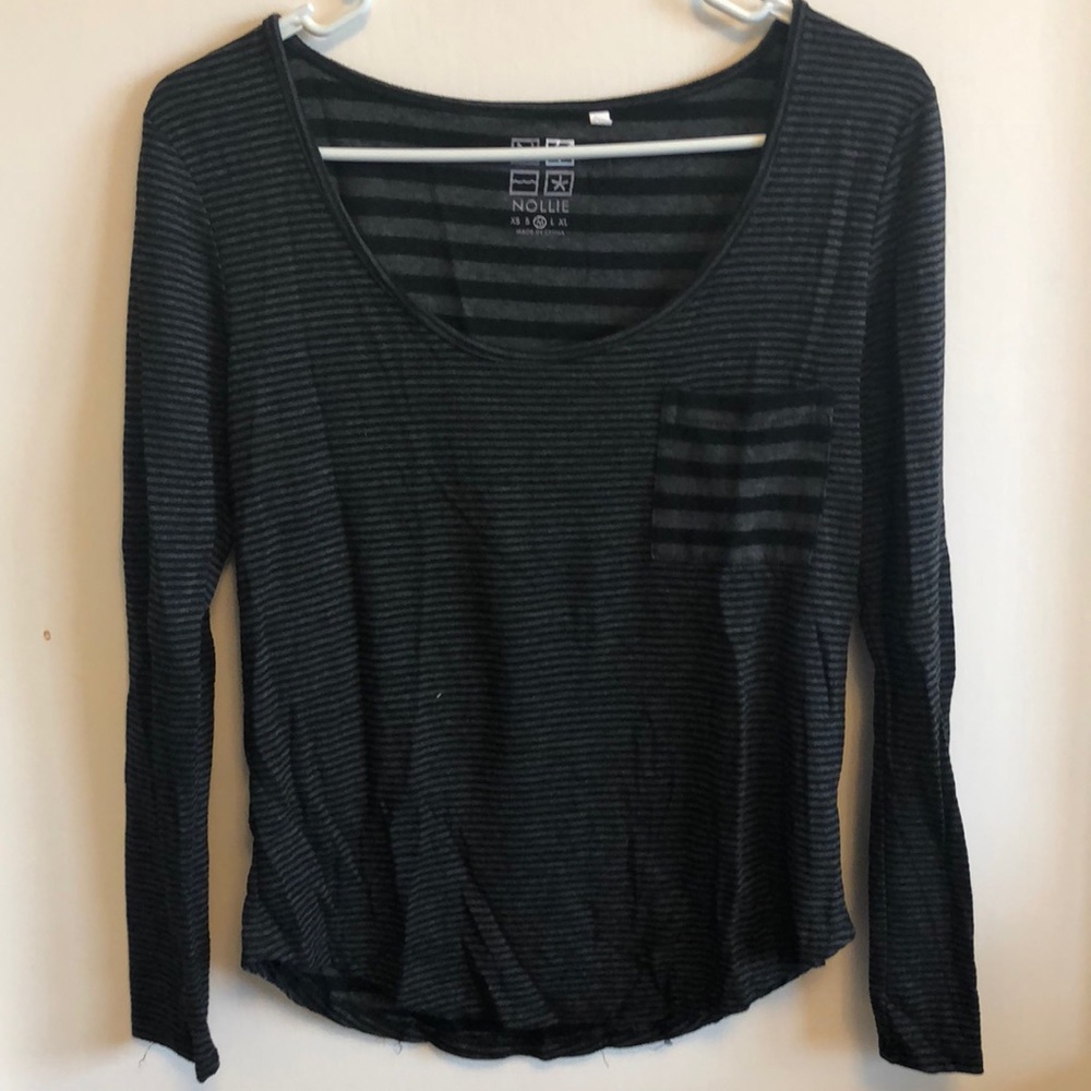 Pacsun striped long sleeve top